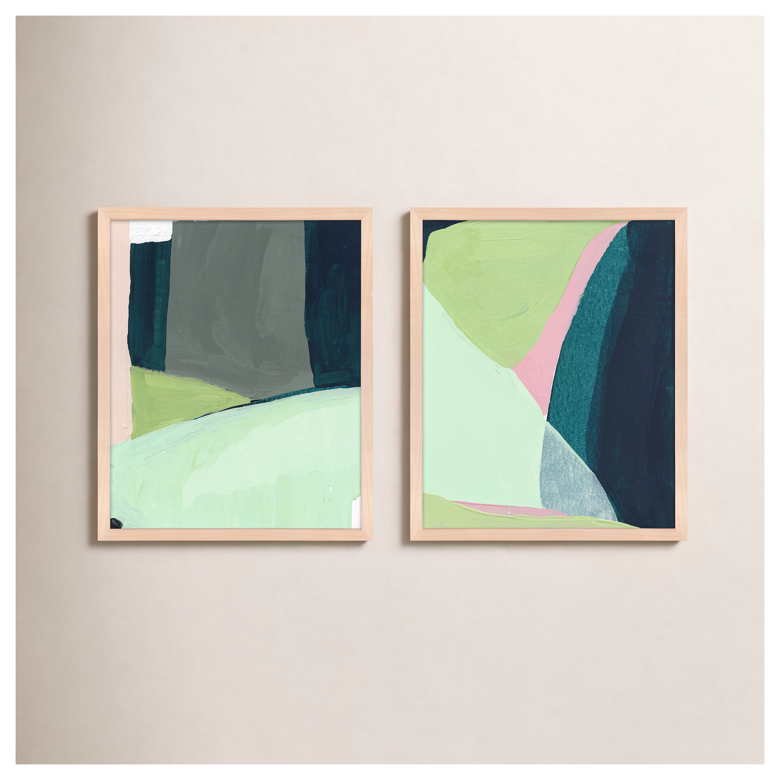 Into The Hills by Andrea Stokes, Maple Framed, 30" W x 38" H