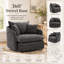 Fauteuil d'appoint surdimensionné en chenille pivotant à 360 ° Elvaris-921924527
