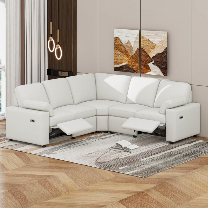 Canapé modulaire inclinable électrique pour cinéma maison avec canapé modulaire et porte-gobelets, ports USB et prise de courant