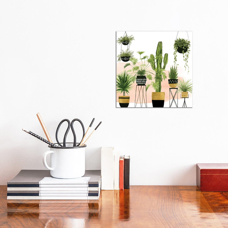 Indoor Oasis I by Grace Popp - Wrapped Canvas Painting, 30.48 cm H x 30.48 cm W