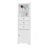 Triangle Tall Cabinet With 3 Drawers And Adjustable Shelves For Bathroom, Kitchen Or Living Room-1420631745