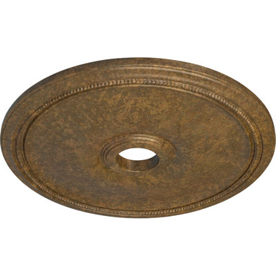 Endurathane Theia Ceiling Medallion, 24"OD x 3 5/8"ID x 1 3/4"P (Fits Canopies up to 6 3/4"), Hand-Painted Rubbed Bronze Finish