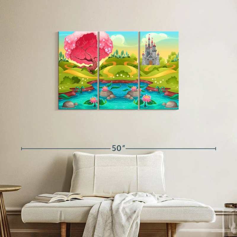 Ashelle Fantasy Royaume du château, H 24 po x l 38 po