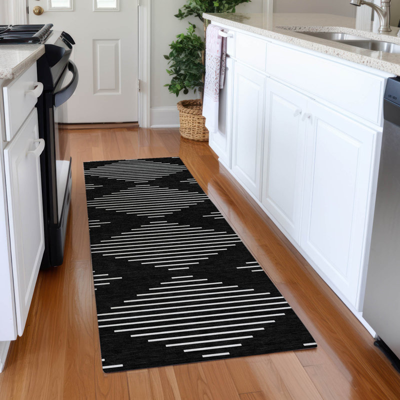 Premium Machine Washable Colmenero AMF1016 Geometric Rug, Runner 2'3" x 7'6"