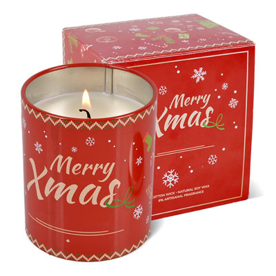 Apple Cinnamon Scented Candles, 10Oz Aromatherapy Candles Stress Relief And Relax For Women, Christmas Birthday Gifts Candle Burns For 50 Hour