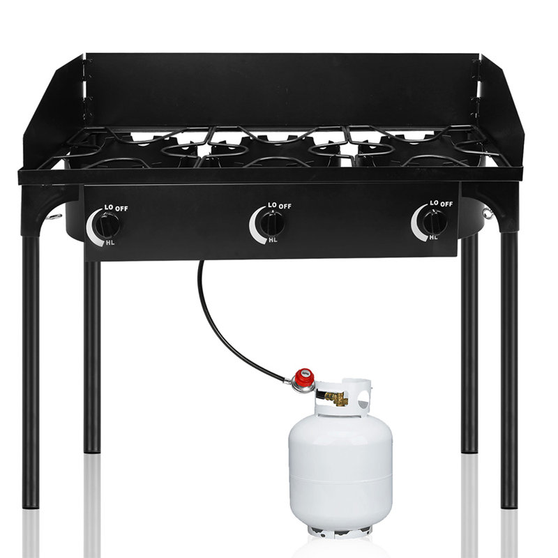 3 Burner Camping Stove (Black)
