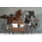 3D Dark Horse Sculpture Modern Embossed Removable Wallpaper-1902463734