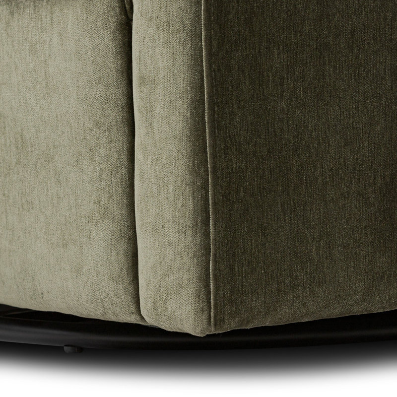 Jett Swivel Chair-Monument Grey, Moss