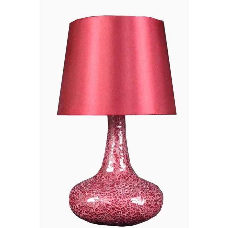 Mosaic Genie Table Lamp, Red