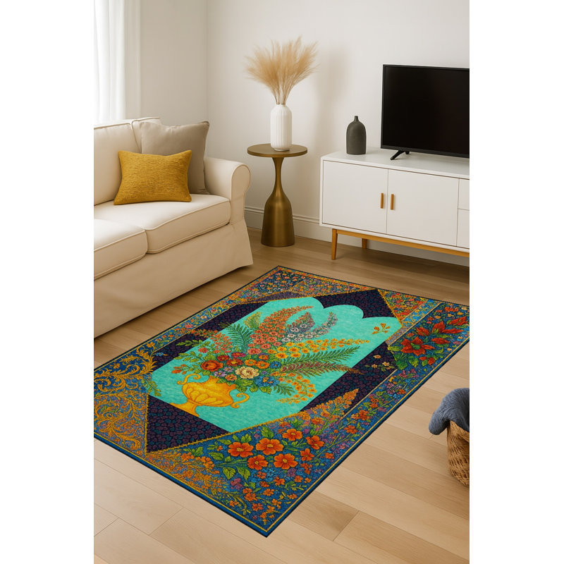 Tapis gris tissé Mosso, 3'3" x 6'7"
