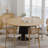 60" Two-tone Round Oak Dining Table with Solid Wood Pedestal Modern Kitchen Table for Living Room Dining Room Seats 8-1468163563-1468163564