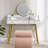 Jaszlyn S-shape Ottoman, Makeup Stool Footstool-1366915147
