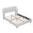 Luxurious Velvet Upholstered Wingback Bed Frame | Platform Bed with Sturdy Wooden Slats, No Box Spring Needed, Easy Assembly