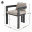 Ensemble de 2 chaises de patio d'extérieur en aluminium-590678790