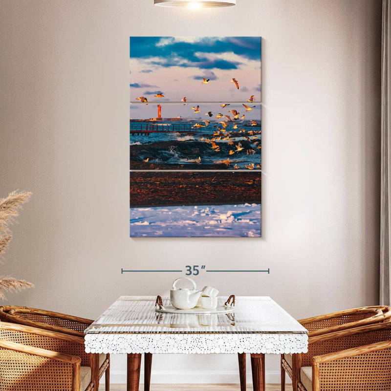 Gillard Seagulls In Riga Gillard, 32" H x 20" W
