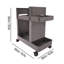 Lahja 19.7'' W Plastic Storage Rack with Wheels-1667762777