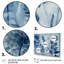" Vintage Botanical Wildflowers In Faded Blue "-471424093-471424092