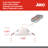 6'' Selectable Color Temperature 13 Watt Dimmable Air-Tight IC Rated LED Canless Recessed Lighting Kit