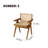 4 - Person Pine Solid Wood Solid Wood Top Double Pedestal Dining Set-98515752