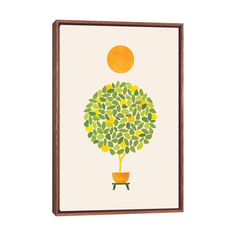 Sunshine And Lemon Tree by Modern Tropical - Painting on Canvas