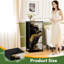 Commode à 4 tiroirs pour chambre à coucher Noir or blanc liquide abstrait 3D marbré doré incrusté de veines lignes Petite commode à vêtements haute pour organisateurs de placard avec commode