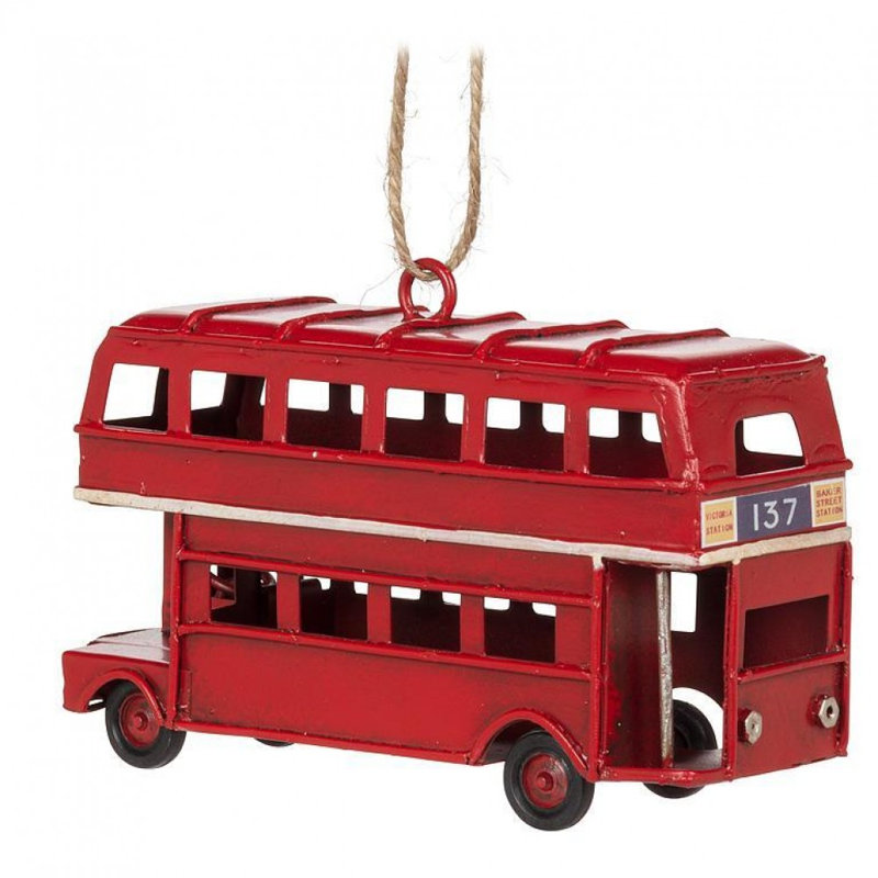Double Decker Bus Ornament