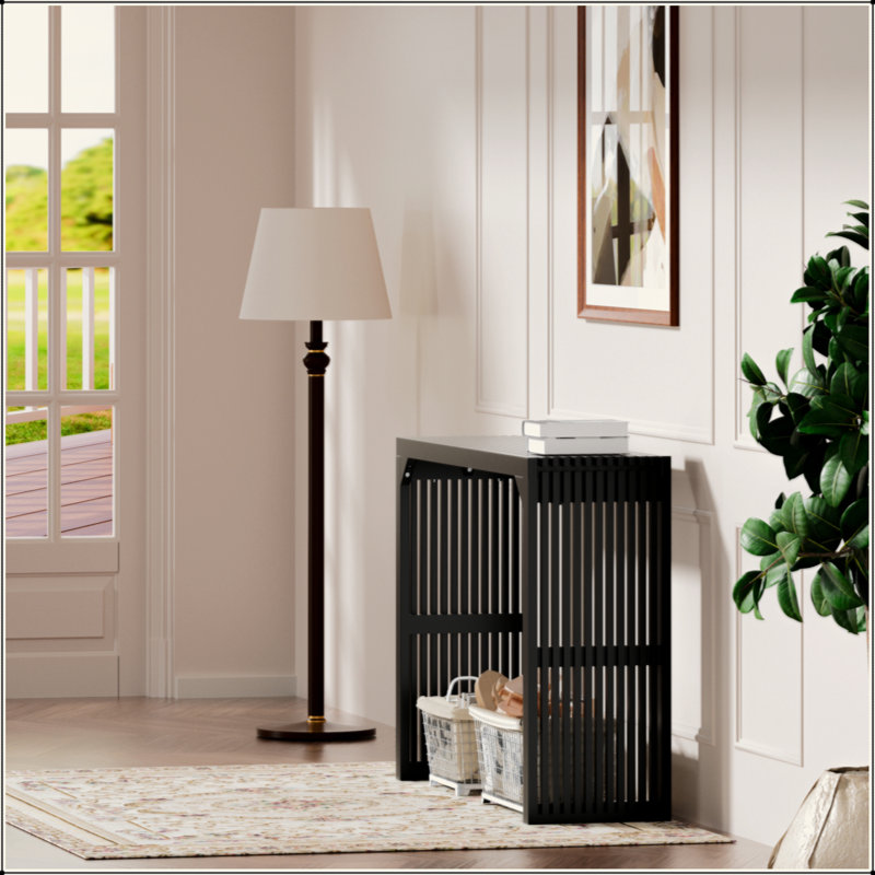 46" Solid Wood Narrow Console Table For Living Room, Foyer