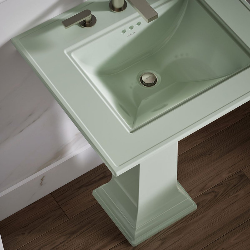 Memoirs® Stately 24" Console Bathroom Sink with Overflow, Aspen Green, 8'' Centers