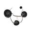  Fremont ​belt 3-light 275"l Pendant In Black/smoked Glass Bowl-652770898