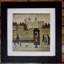 Lowry Style - Framed Print of London Tower Guard - 12" Square Black Ash Frame