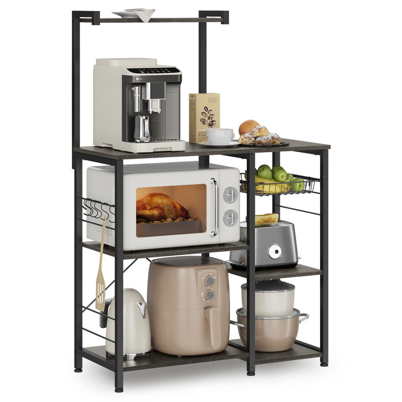 Support de cuisine avec panier grillagé, Gris anthracite