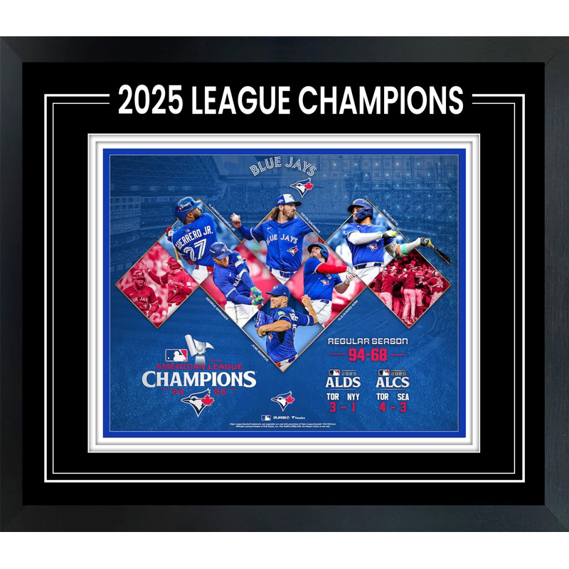 Toronto Blue Jays 8 x 10 encadré 2025, ligue américaine des Champions, collage