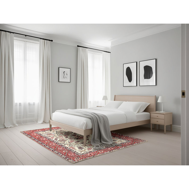 Wool Oriental Indoor Rug, Rectangle 5' x 7'