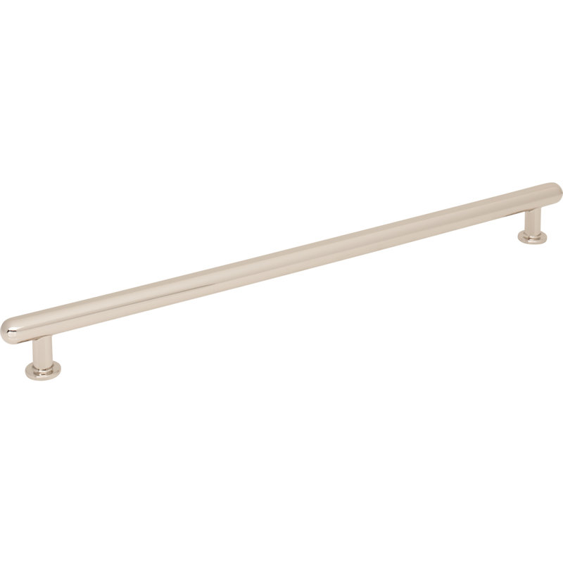 Lambert Center To Center Bar Pull, 12", Polished Nickel