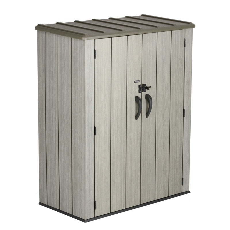 4.6 ft. W x 2.3 ft. D Flat Plastic Tool Shed