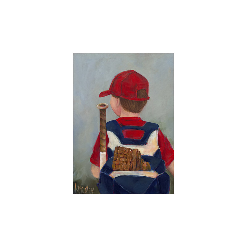 Art sur toile Lila Slugger, H 16 po x L 12 po x l 1,25 po