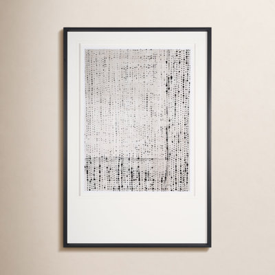 Dot Texture Tan I Hand-Embellished Print