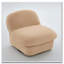 Fauteuil d'appoint pivotant en velours-2084246408