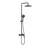 10 Inch Exposed Pipe Tub Shower System With Hand Shower Single Handle Wall Mounted Shower Faucet Set Brass Shower Trim Kit With Slide Bar-128782735