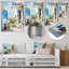 Art mural en métal Wash Wash Blues In Provence 1-101156099