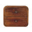 Solid Wood Floating Nightstand with 2 Drawers