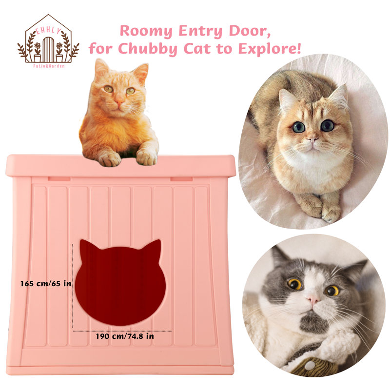 Extérieur pour chat EHHLY, Rosé