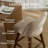 Bisto  Modern Faux Leather Swivel Bar Stool with Cutout Backrest-466326318-466326313