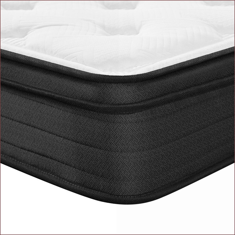 Mattresses, 10 Inch King Hybrid Mattress Medium Firm | White | Foam+Spring, King, 10"