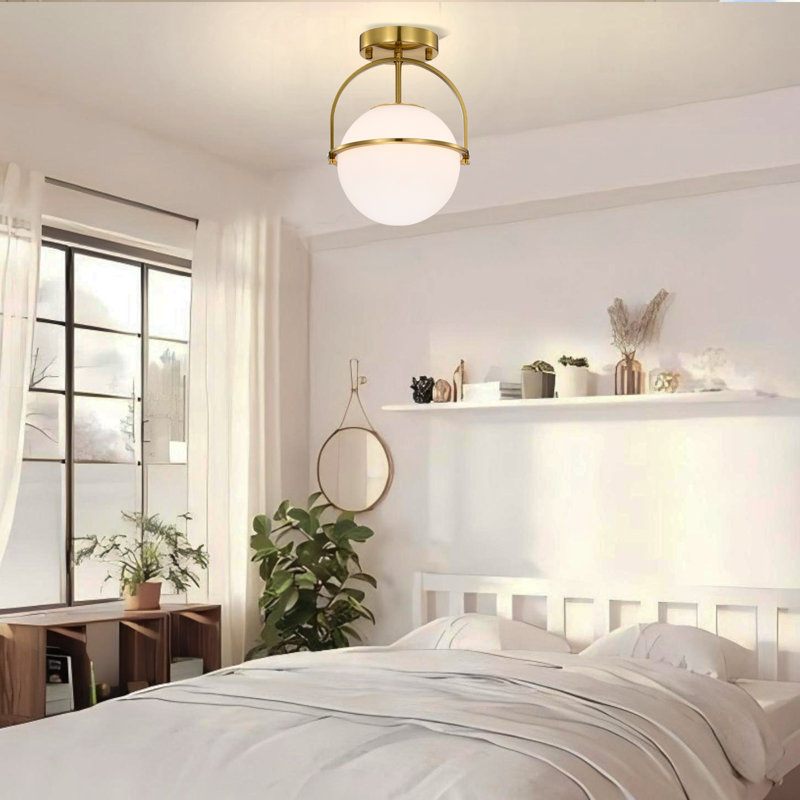 Khalika Flush Mount, Gold