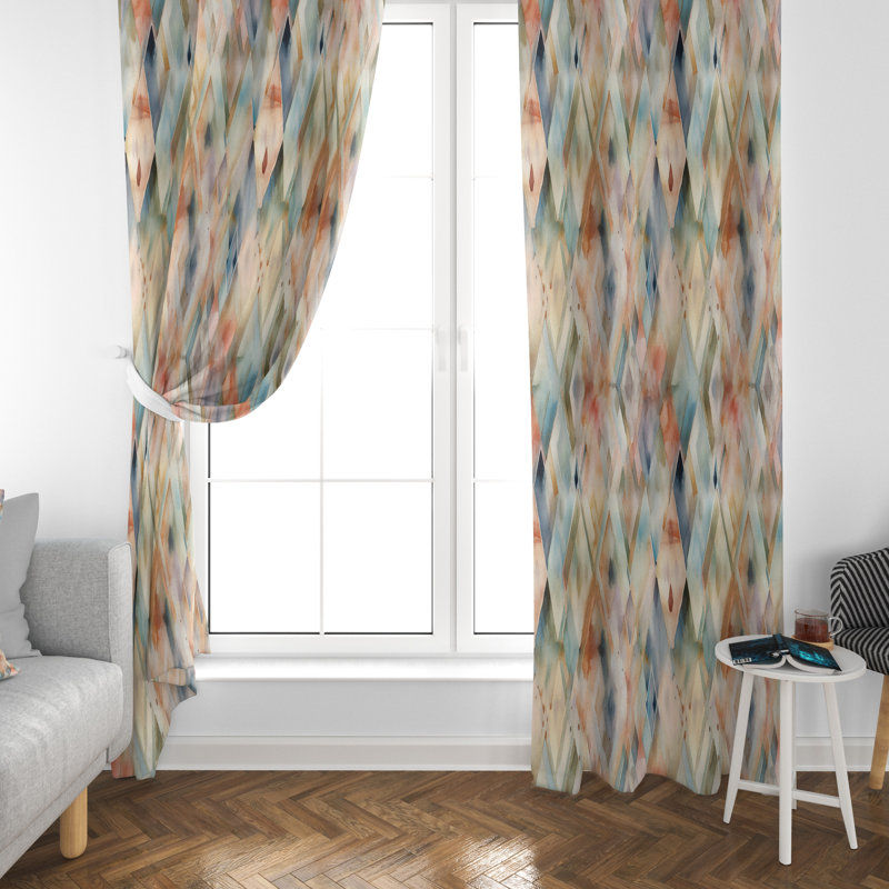 Baccari Room Darkening Curtain Pair, 40" W x 61" L