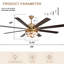 Ventilateur de plafond 72 po Terriek Modern-643553646