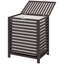 Panier à linge en bambou avec couvercle HOMcom-1038750043-1038750040