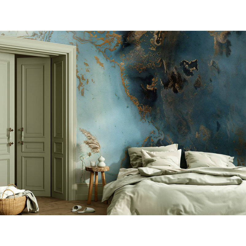 Papier peint océanique de luxe, L 108 po x L 72 po