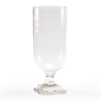 Athena 15" Crystal Tabletop Hurricane